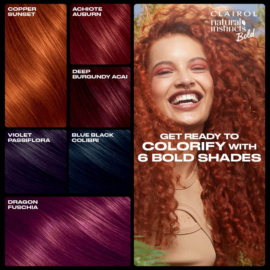 Clairol hair dye application process demonstration