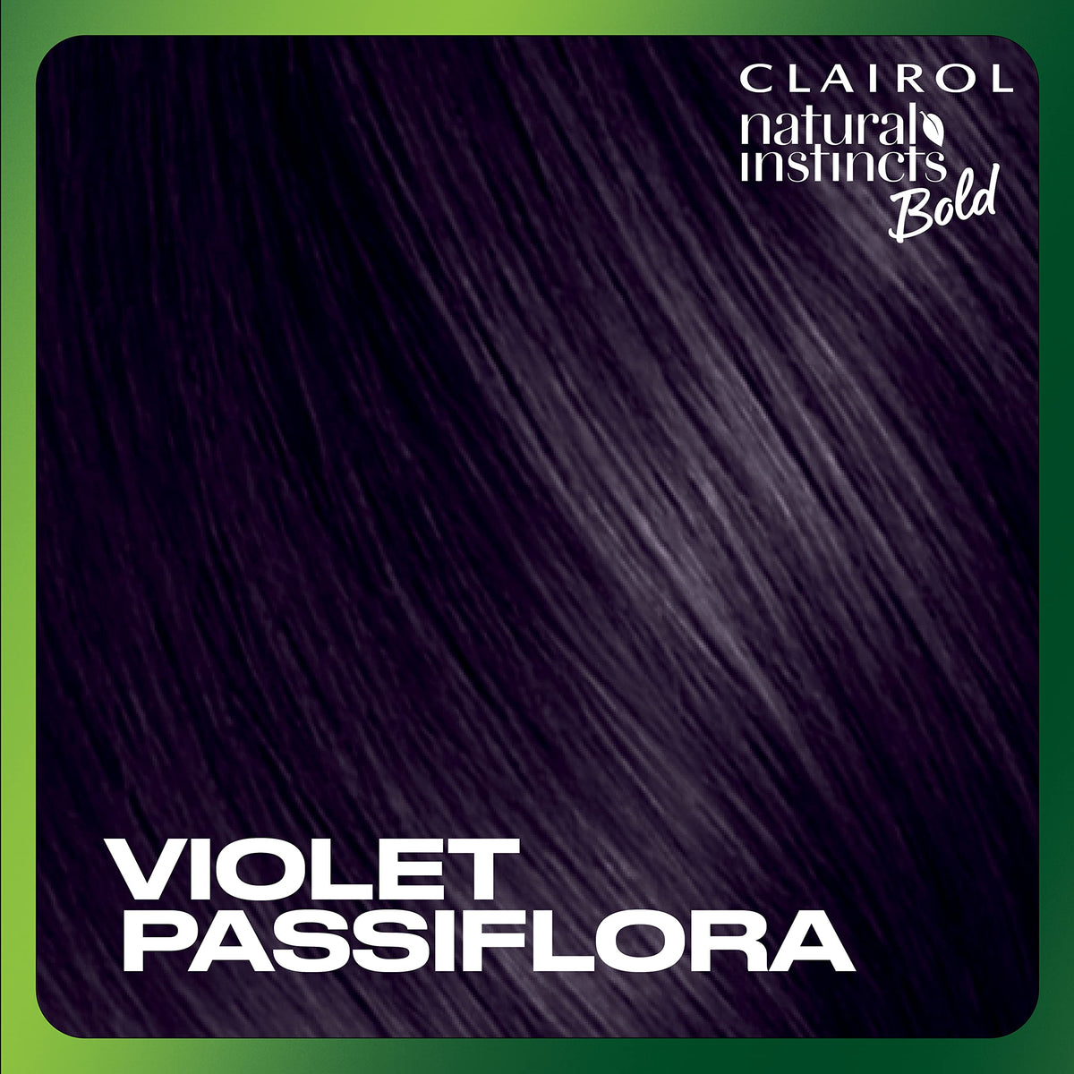 Clairol hair dye packaging with Violet Passiflora shade