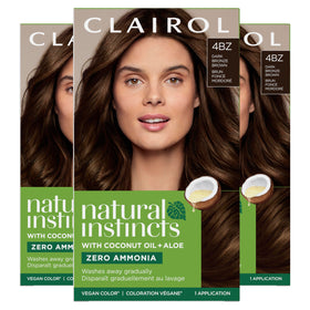 Clairol Natural Instincts 4BZ Dark Bronze Brown hair dye front view