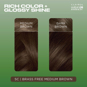 Clairol Natural Instincts 5C Medium Brown application instructions