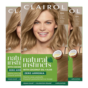 Clairol Natural Instincts 8A Medium Cool Blonde hair dye packaging front view