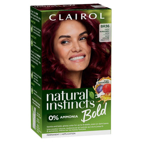 Clairol Natural Instincts Bold Hair Dye Deep Burgundy Acai front view