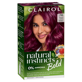Clairol Natural Instincts Bold Hair Dye F66 Dragon Fuchsia packaging front view