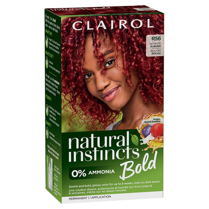 Clairol Natural Instincts Bold Hair Dye R56 Achiote Auburn front view