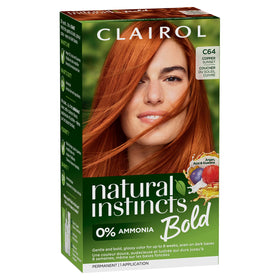 Clairol Natural Instincts Bold Permanent Hair Dye Copper Sunset packaging front view