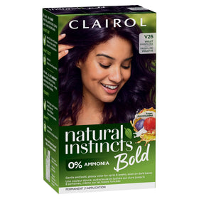 Clairol Natural Instincts Bold Permanent Hair Dye V26 Violet Passiflora front view