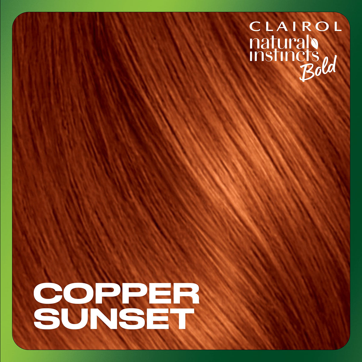 Clairol Natural Instincts Copper Sunset hair dye color cream close-up