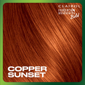 Clairol Natural Instincts Copper Sunset hair dye color cream close-up