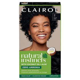 Clairol Natural Instincts Demi-Permanent Hair Dye 2 Black packaging front view