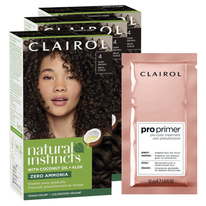 Clairol Natural Instincts Hair Dye 4 Brown packaging front view