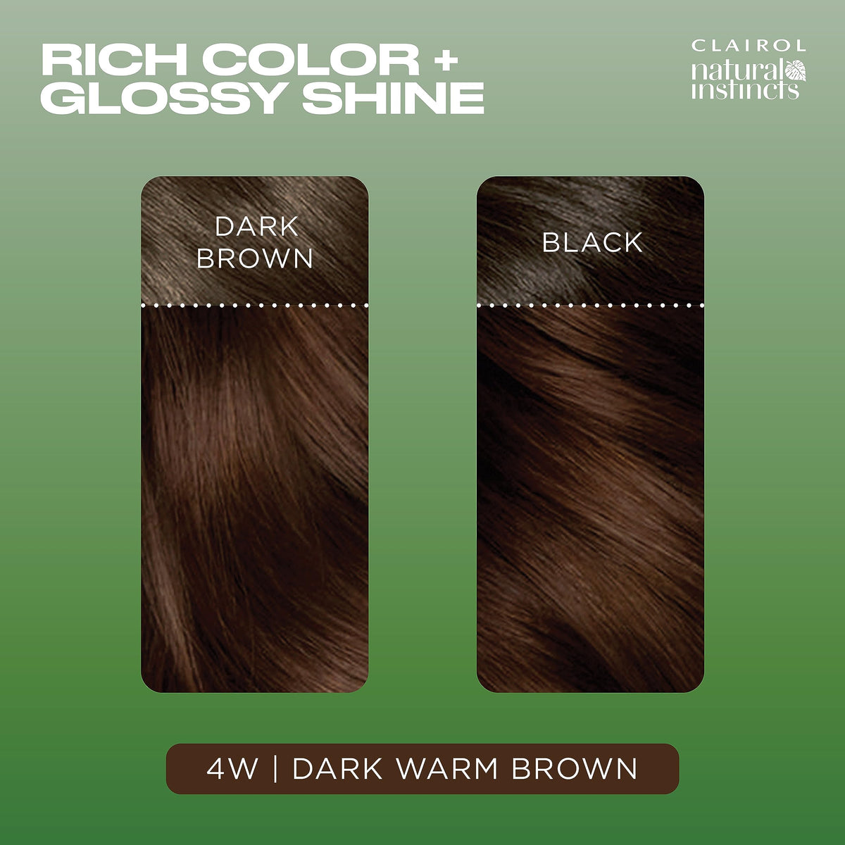 Clairol Natural Instincts hair dye packaging details