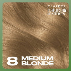 Clairol Natural Instincts hair dye results on styled hair