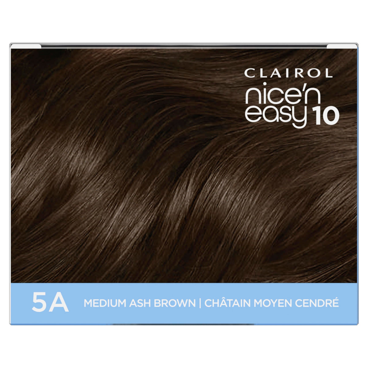 Clairol Nice'N Easy 10 Permanent Hair Dye 5A Medium Ash Brown application tools