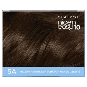 Clairol Nice'N Easy 10 Permanent Hair Dye 5A Medium Ash Brown application tools