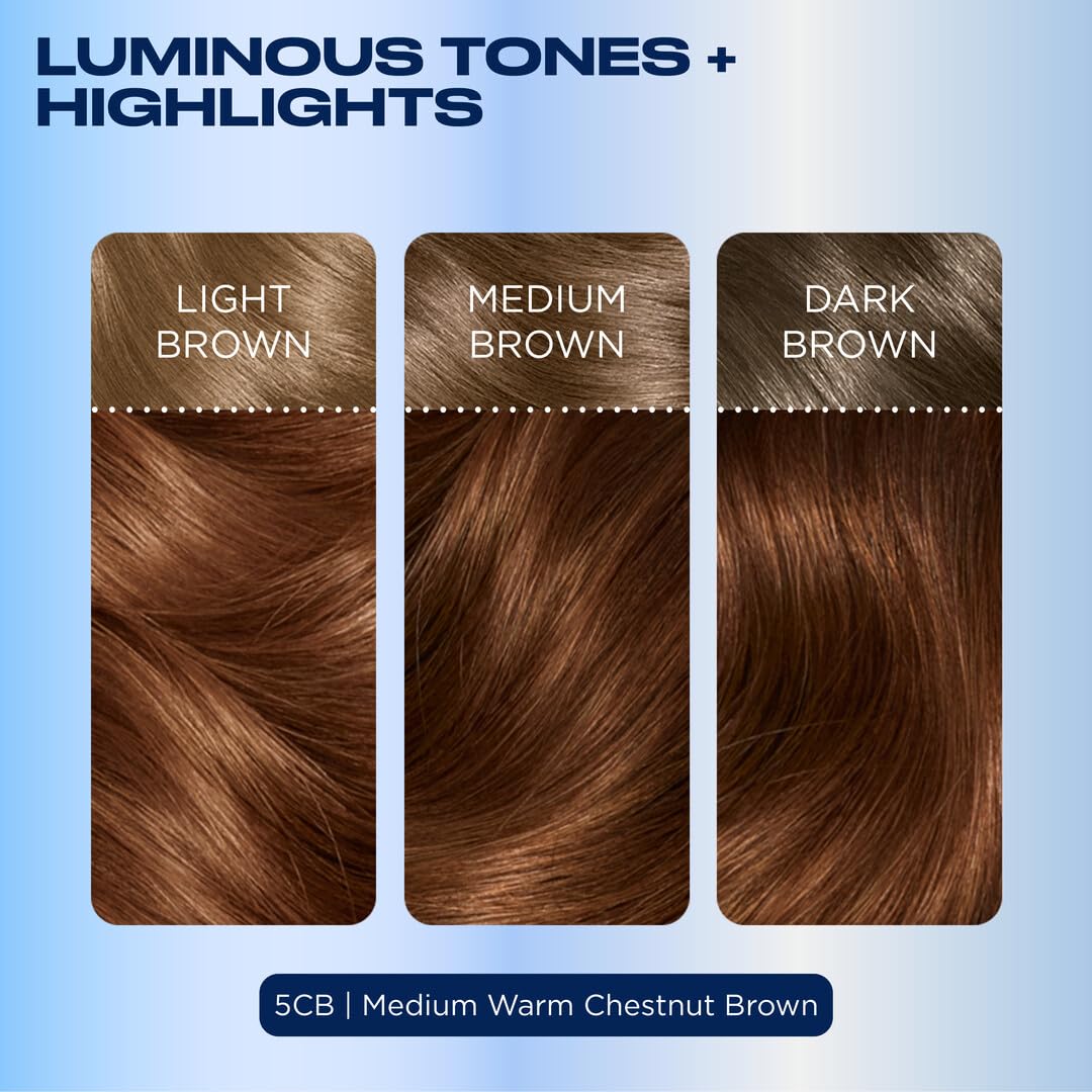 Clairol Nice'n Easy 5CB hair dye results on hair