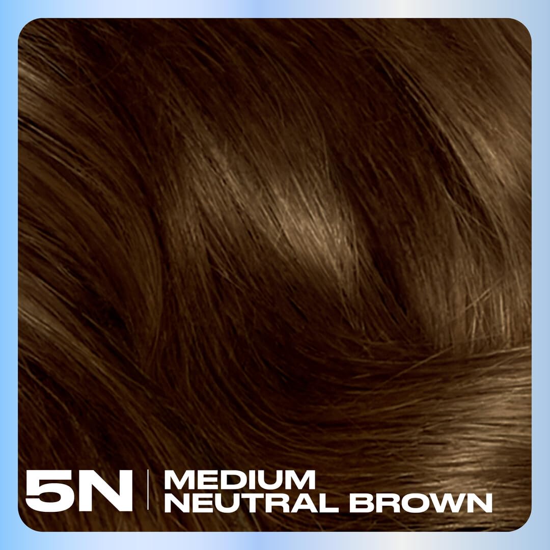 Clairol Nice'n Easy 5N hair dye application process