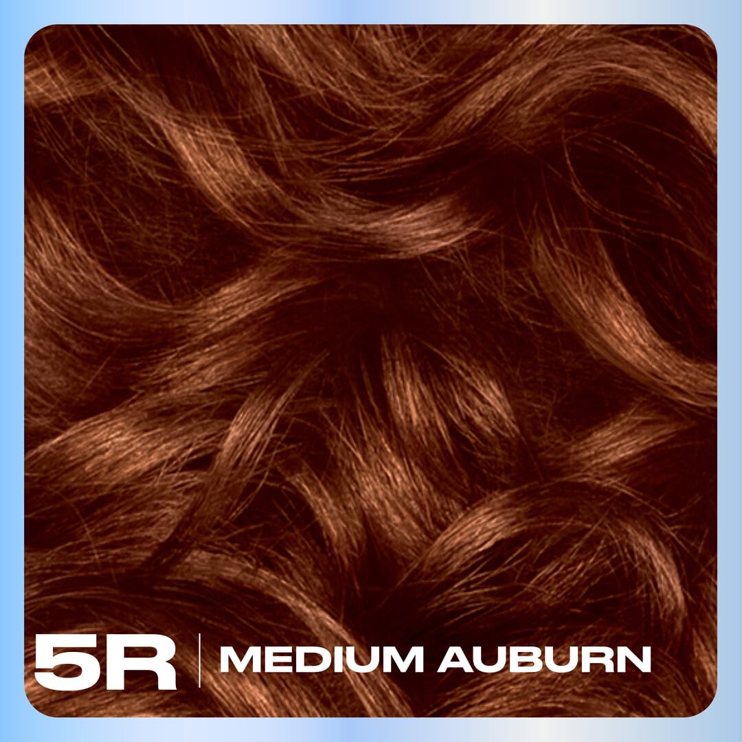 Clairol Nice'n Easy 5R Medium Auburn hair dye application instructions