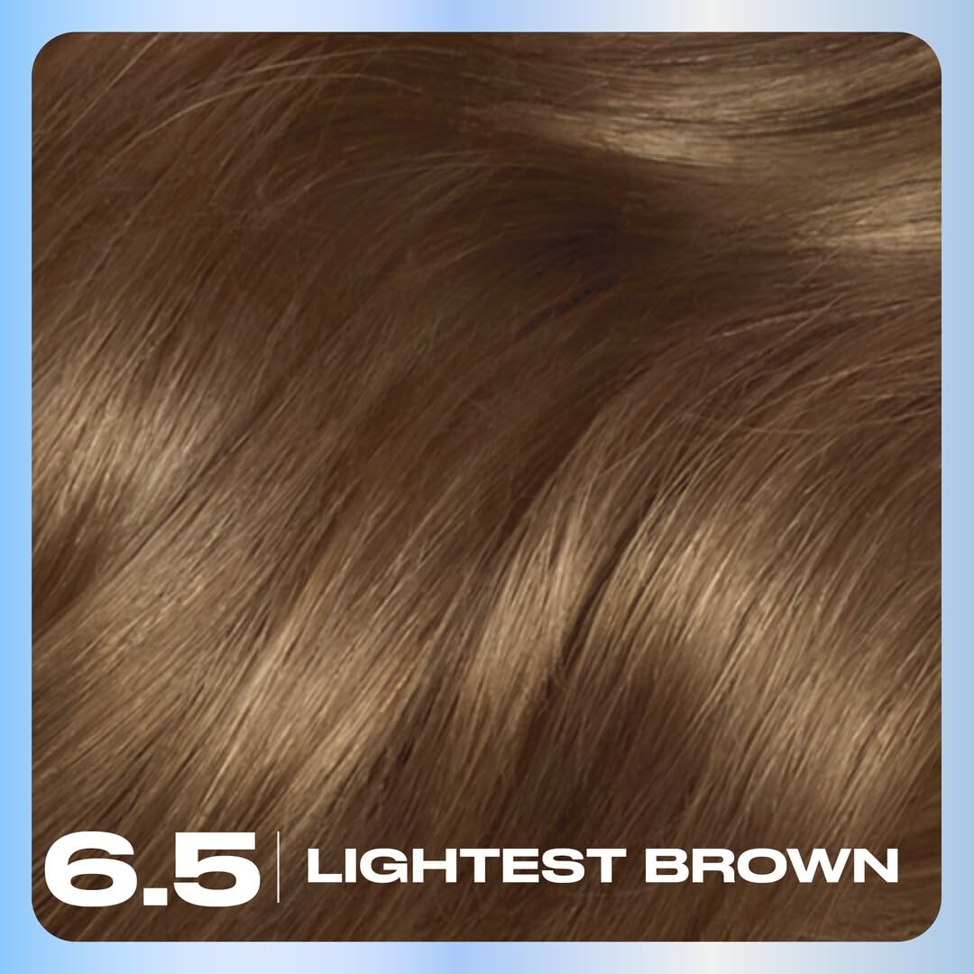 Clairol Nice'n Easy 6.5 Lightest Brown color cream close-up