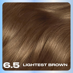 Clairol Nice'n Easy 6.5 Lightest Brown color cream close-up
