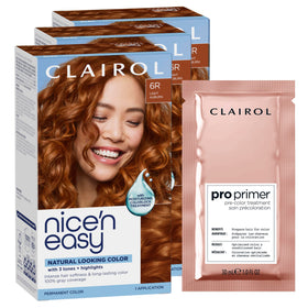 Clairol Nice'n Easy 6R Auburn hair dye box front view