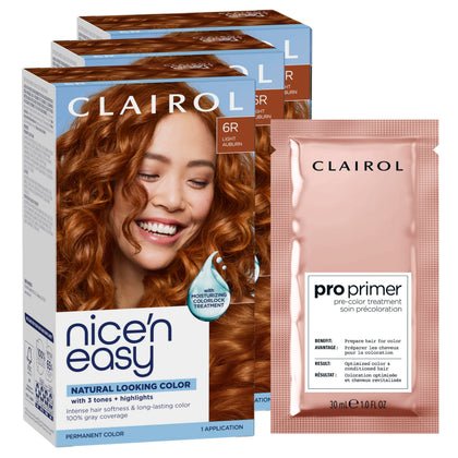 Clairol Nice'n Easy 6R Auburn hair dye box front view