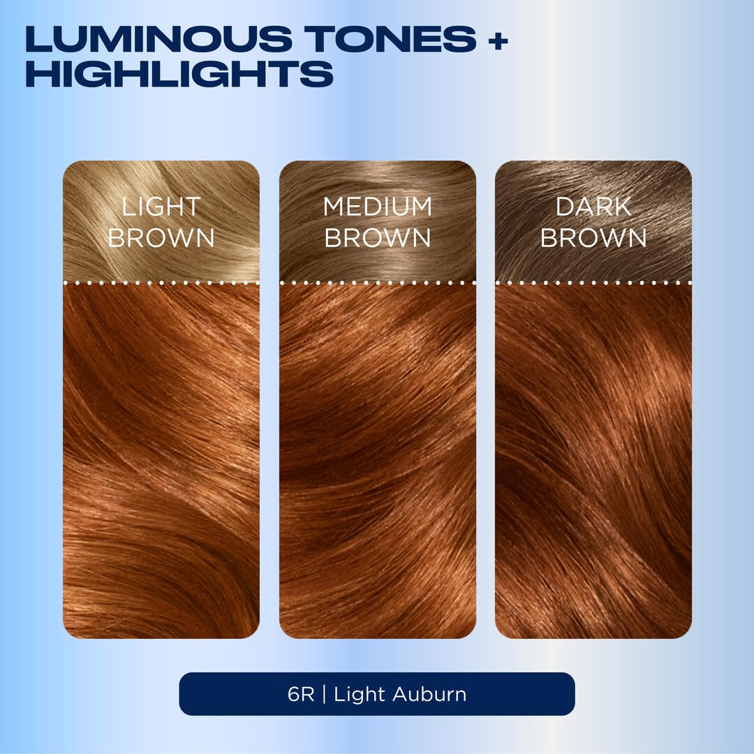 Clairol Nice'n Easy 6R Light Auburn hair dye bottle