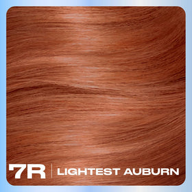Clairol Nice'n Easy 7R Lighest Auburn hair dye contents including gloves and conditioner