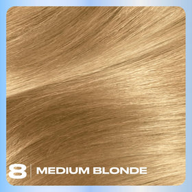 Clairol Nice'n Easy 8 Medium Blonde application gloves and instructions