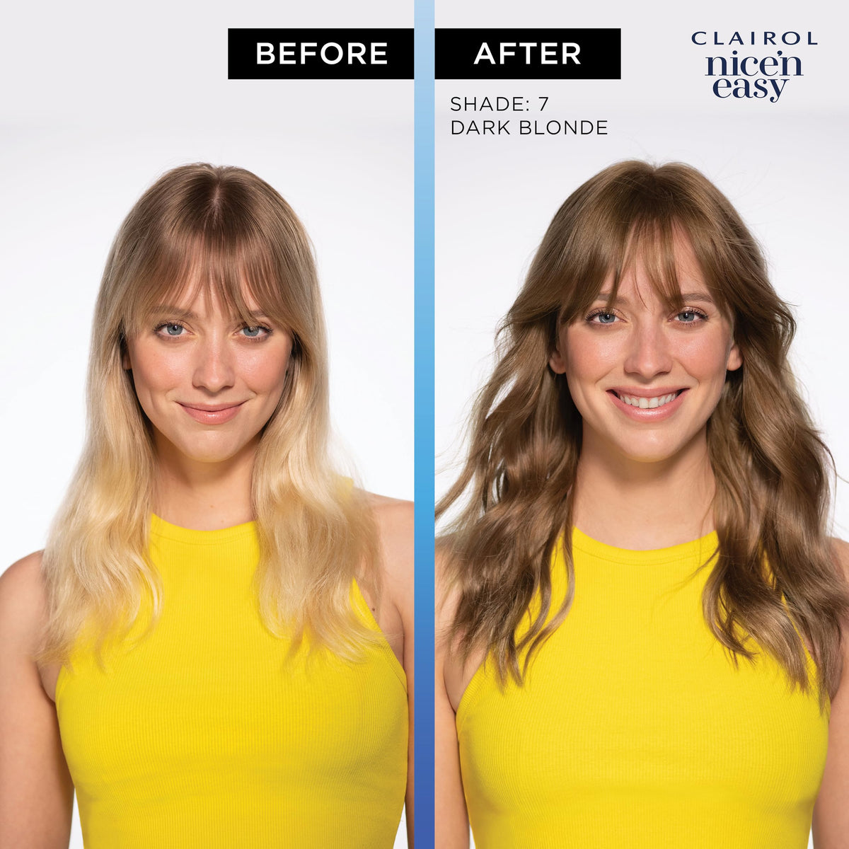 Clairol Nice'n Easy 8R hair dye box side view