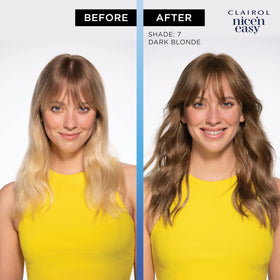 Clairol Nice'n Easy 8R hair dye box side view