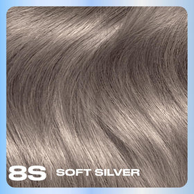 Clairol Nice'n Easy 8S Soft Silver hair dye before and after results