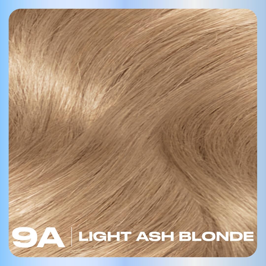 Clairol Nice'n Easy 9A Light Ash Blonde dye application process