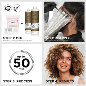 Clairol Professional BW2+ Extra Strength Lightening Powder with highlights
