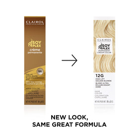 Clairol Professional hair color packaging side view