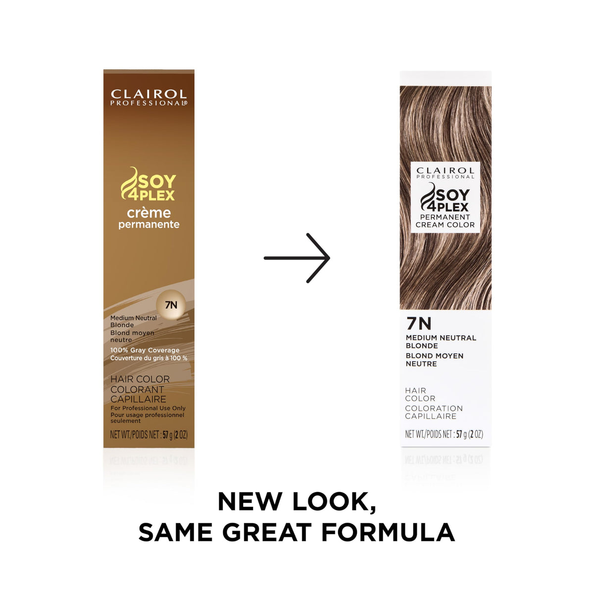 Clairol Professional hair color packaging with ingredients