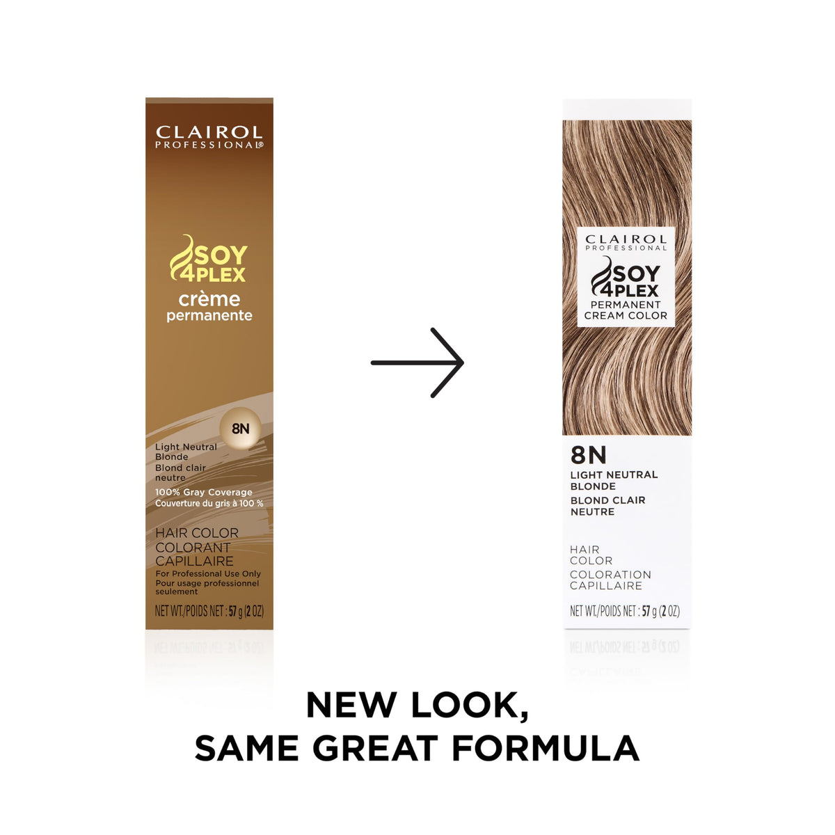 Clairol Professional hair color packaging with instructions