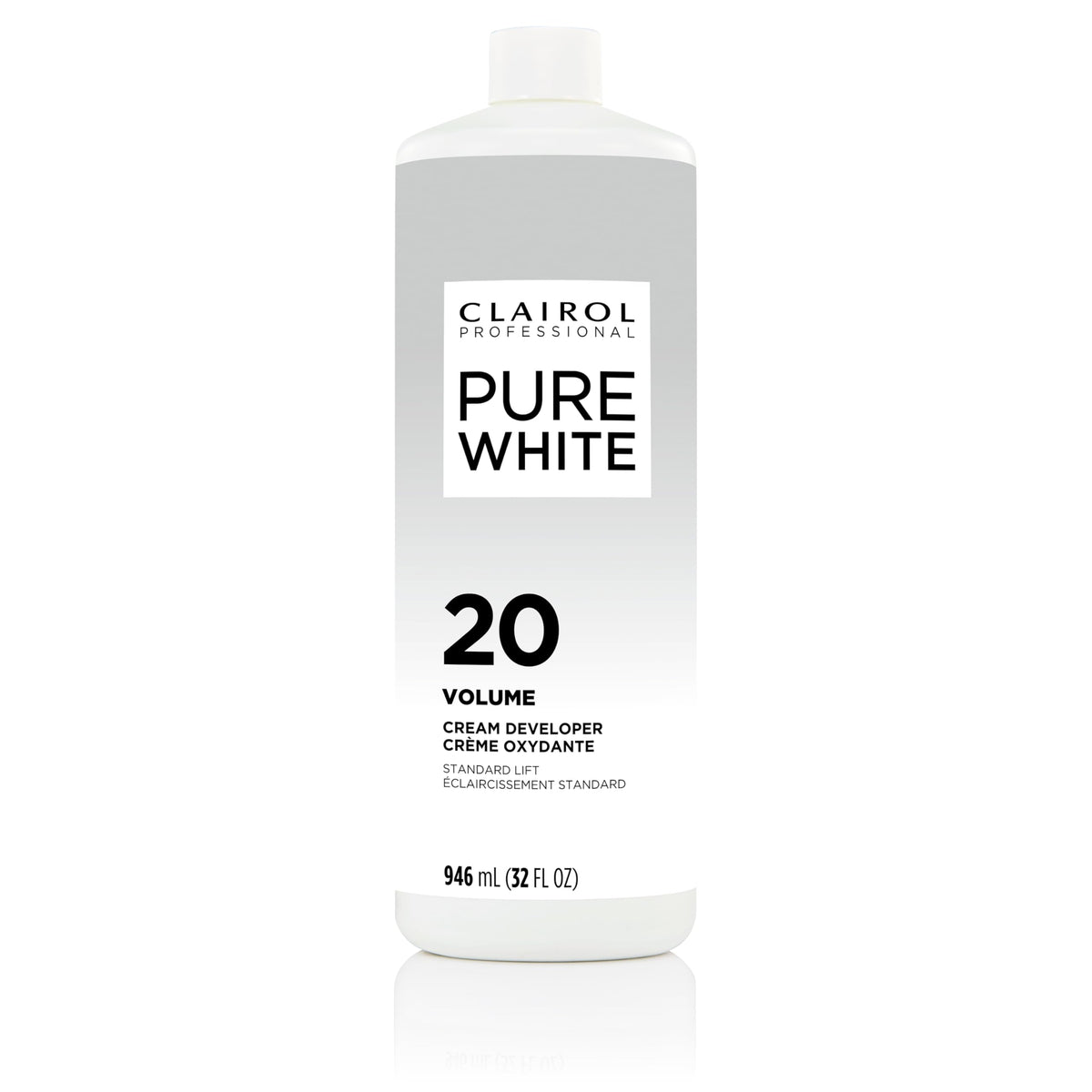 Clairol Professional Pure White 20 Volume Developer front view