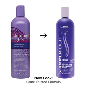 Clairol Professional Shimmer Lights Purple Conditioner 16 fl oz back view