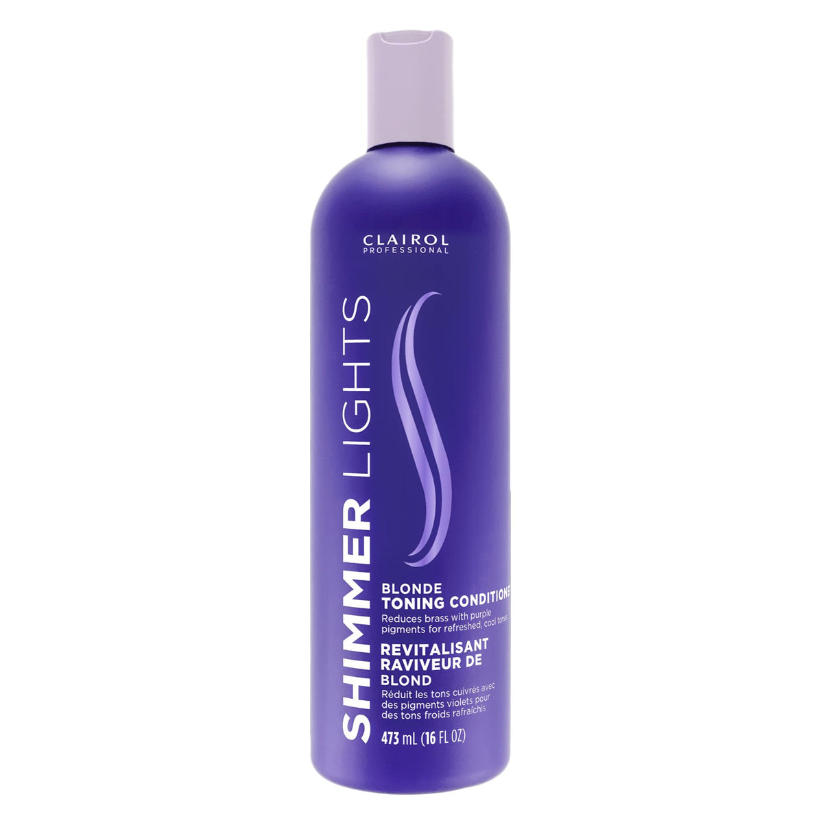 Clairol Professional Shimmer Lights Purple Conditioner 16 fl oz front view