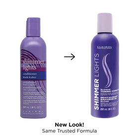Clairol Professional Shimmer Lights Purple Conditioner 8 fl oz back view