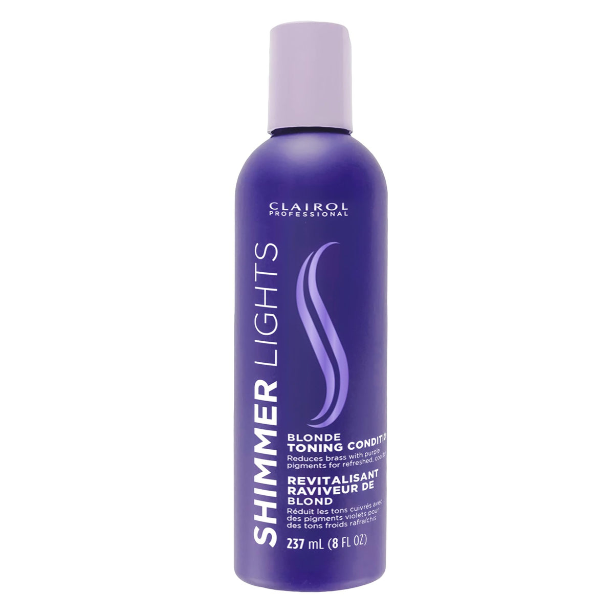 Clairol Professional Shimmer Lights Purple Conditioner 8 fl oz front view