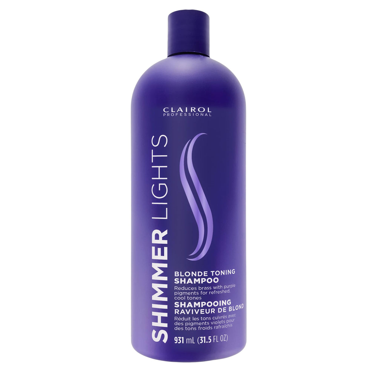 Clairol Professional Shimmer Lights Purple Shampoo 31.5 fl oz front view