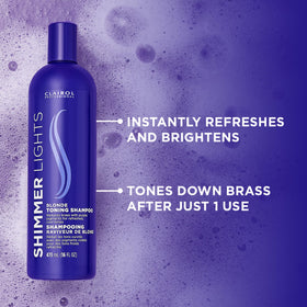 Clairol Professional Shimmer Lights Purple Shampoo back label