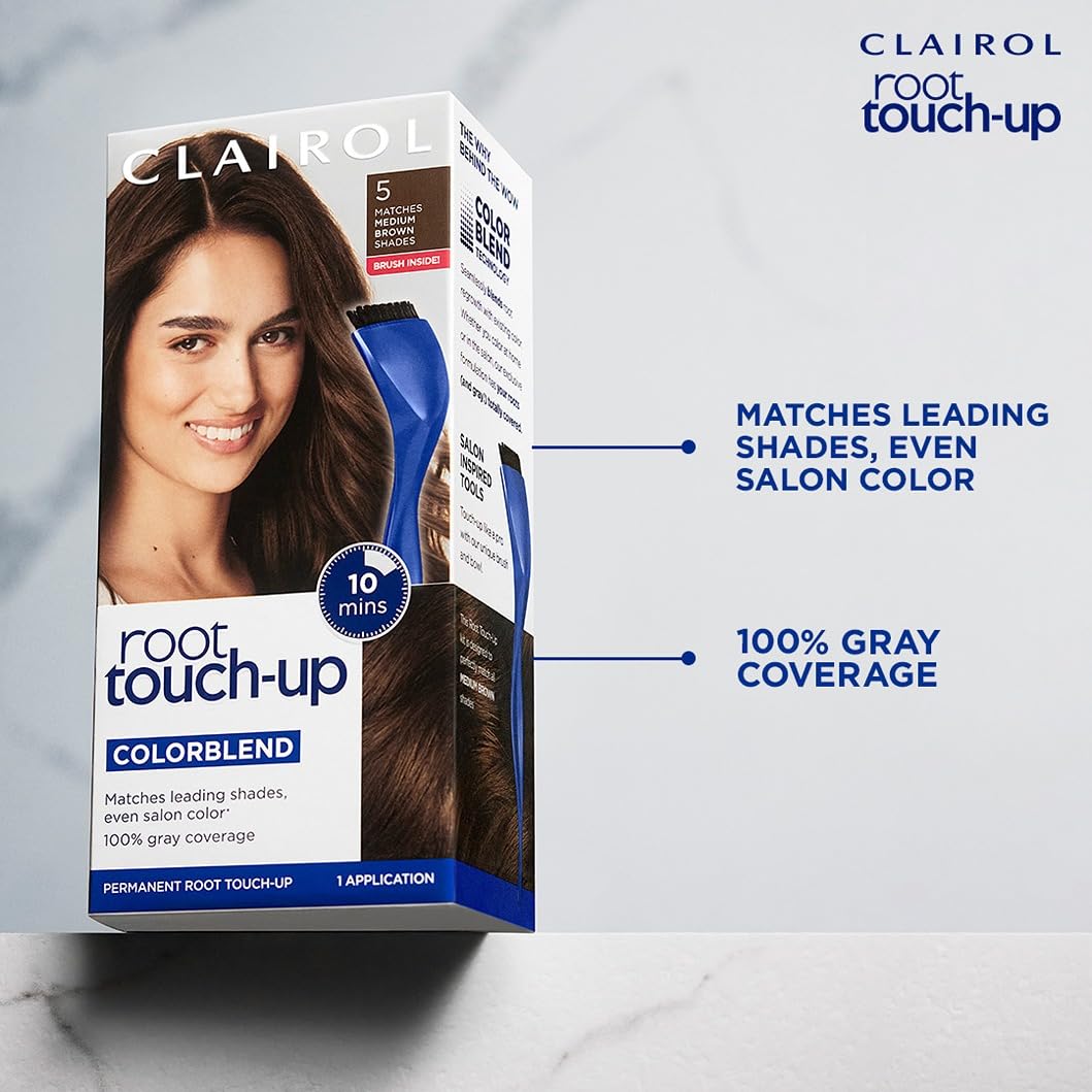 Clairol Root Touch Up 6.5A gloves and instruction leaflet
