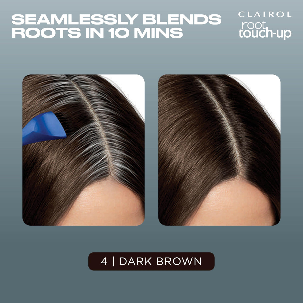 Clairol Root Touch Up application process with brush
