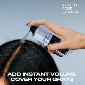 Clairol Root Touch-Up Color + Volume Spray showing packaging details