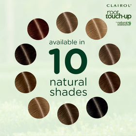 Clairol Root Touch-Up Natural Instincts 6 Light Brown with hairbrush and gloves