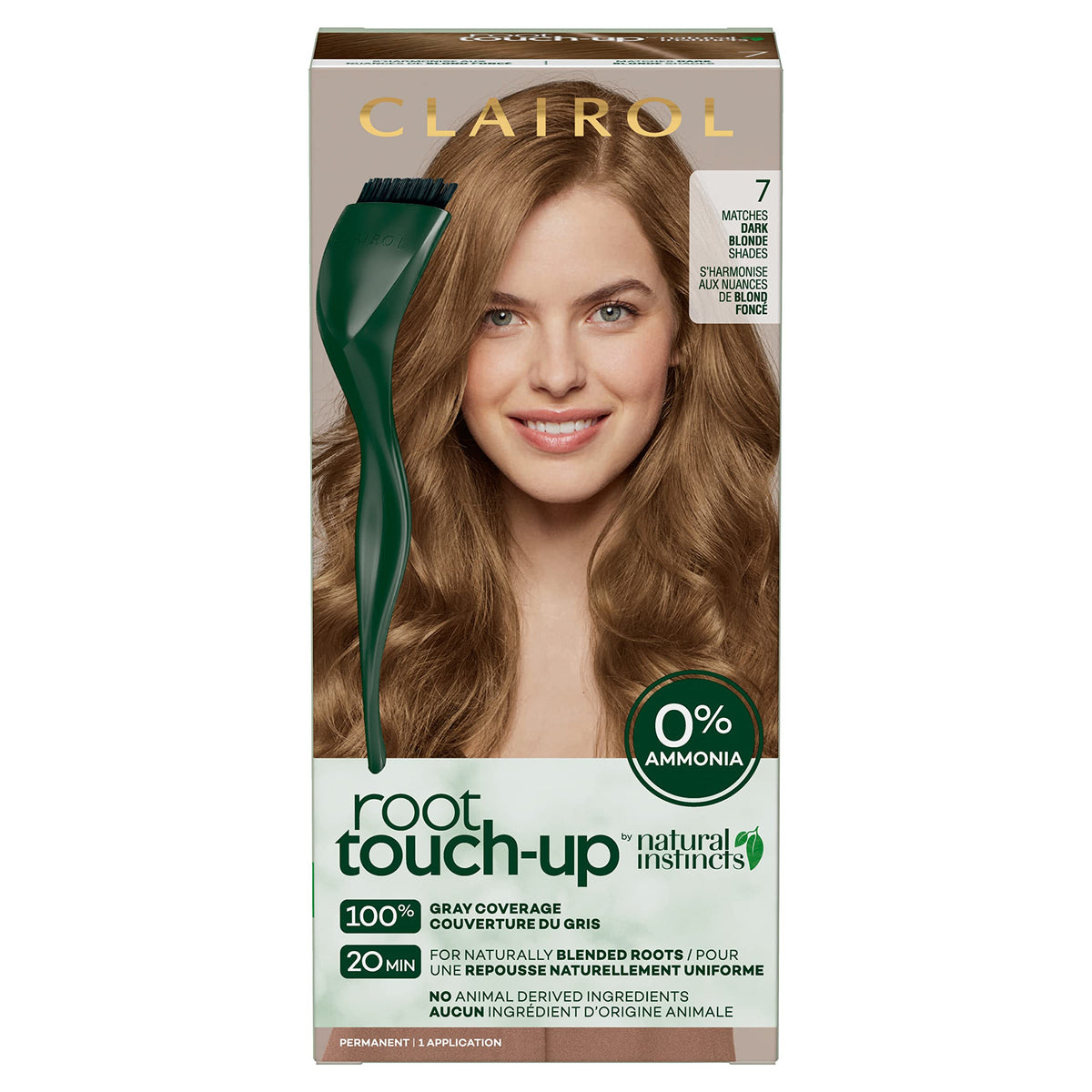Clairol Root Touch-Up Permanent Hair Dye 7 Blonde front view