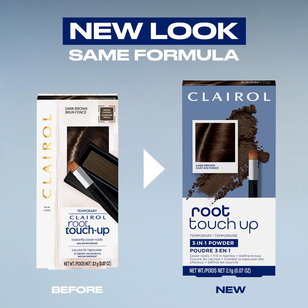 Clairol Root Touch-Up Powder application brush close-up