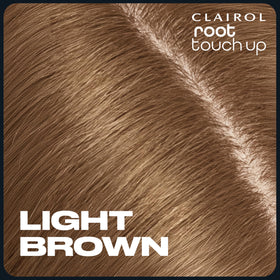 Clairol Root Touch-Up Powder Light Brown shade swatch